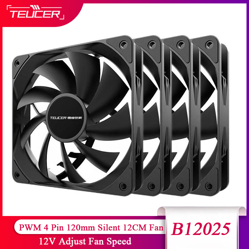 Gpu Cooler - TEUCER PC พัดลมคอมพิวเตอร์ PWM 4 ขา