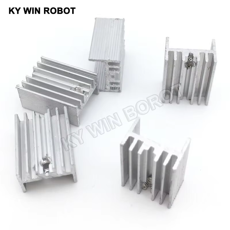 Heatsink - 10 ชิ้นอลูมิเนียม TO-220 ฮีทซิงค์ถึง 220 อ่างความร้อนหม้อน้ําทรานซิสเตอร์