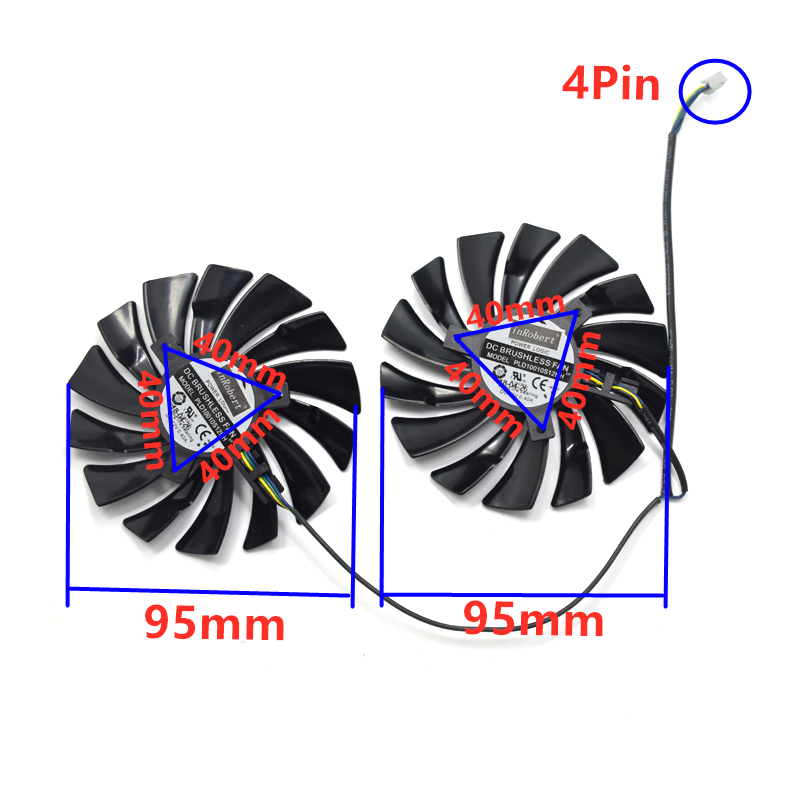 2Pcs 95Mm PLD10010S12HH การ์ดส - Cpu Heatsink บทวิจารณ์และราคา