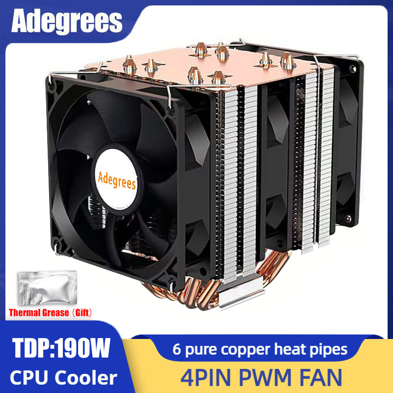 6 ท่อความร้อน CPU Cooler 4Pin  - Cpu Heatsink บทวิจารณ์และราคา