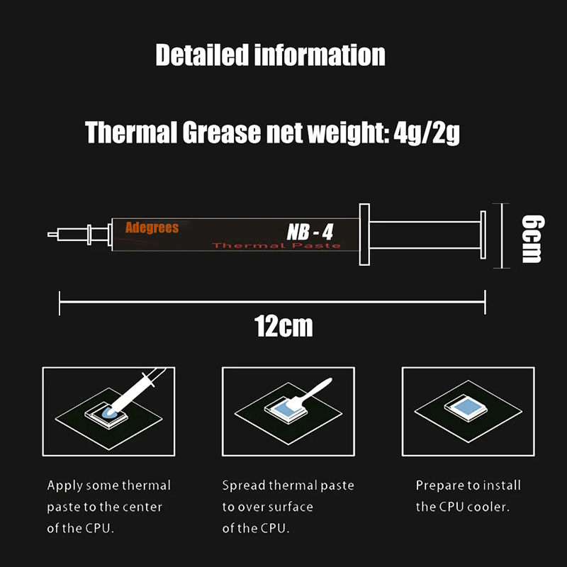 ความร้อน 18 W/mk Thermal Compo - Thermal Paste บทวิจารณ์และราคา