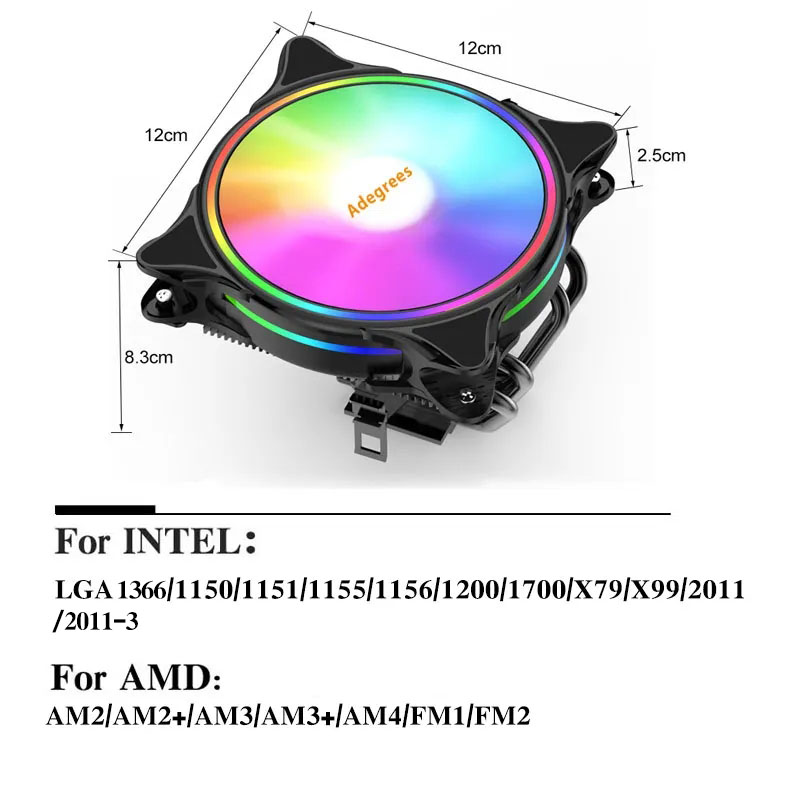 X99 CPU Air Cooler 3Pin/4Pin A - Cpu Heatsink บทวิจารณ์และราคา