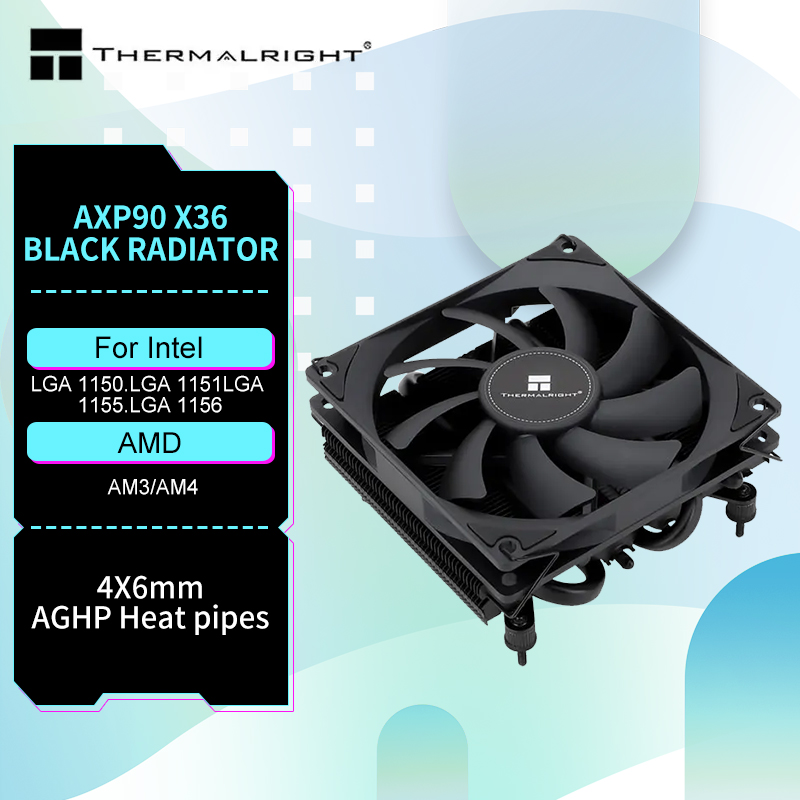 Thermalright AXP-90 X36สีดำ CP - Air Cooler Cpu บทวิจารณ์และราคา