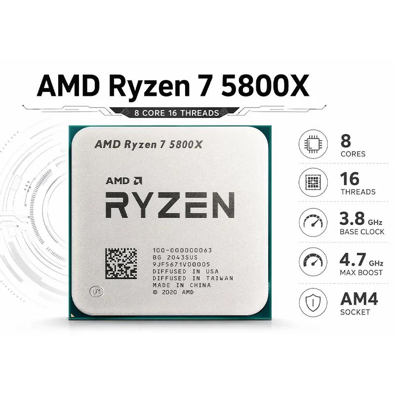 เอเอ็มดี ไรเซน 7 5800X ชิปเดสก - Cpu Fan บทวิจารณ์และราคา